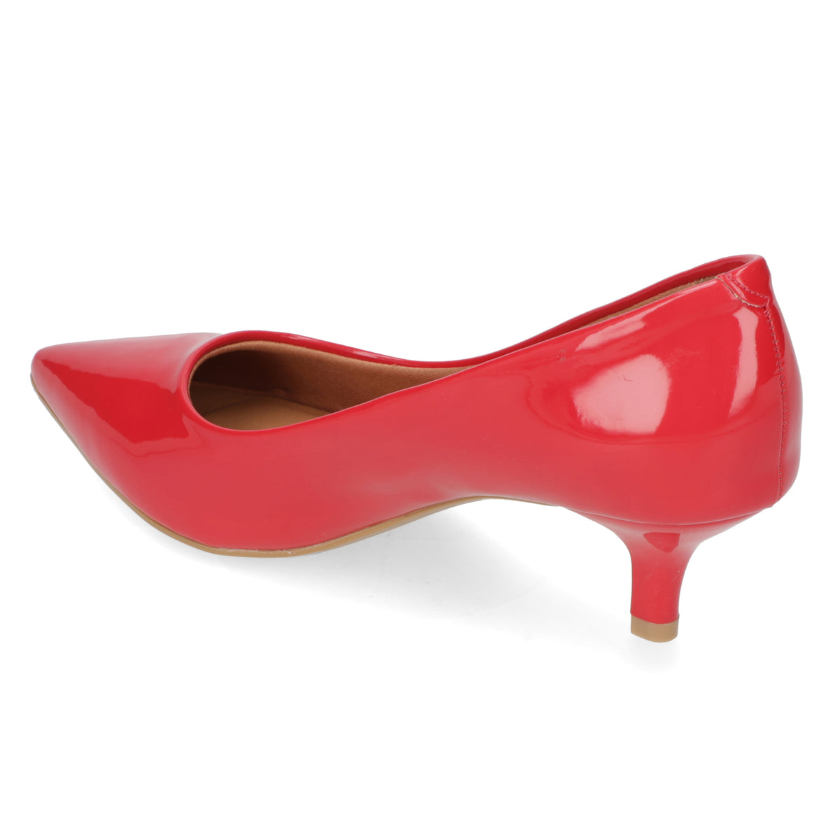 Stiletto Taco Aguja Efecto Charol Rojo 40 / Rojo