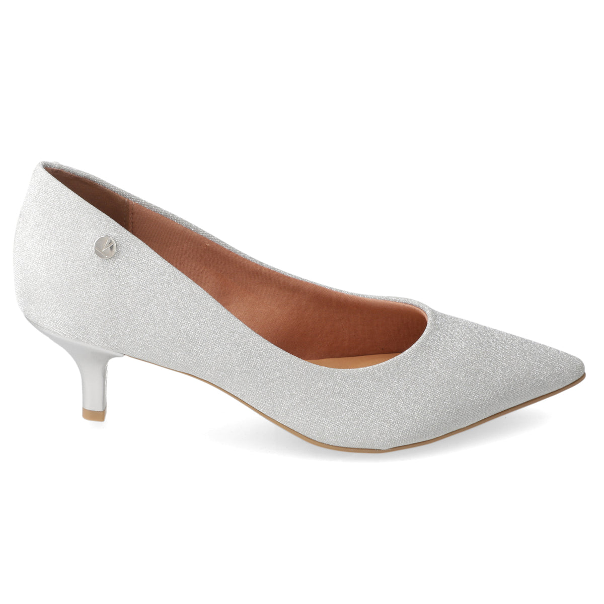 Stiletto Taco Aguja Glitter Plateado 35 / Plateado