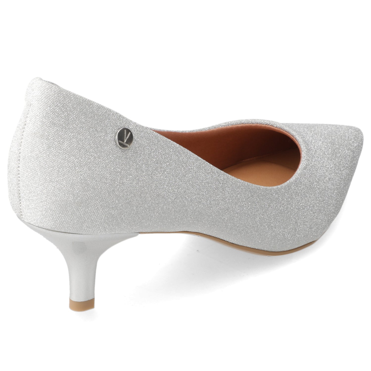 Stiletto Taco Aguja Glitter Plateado 35 / Plateado