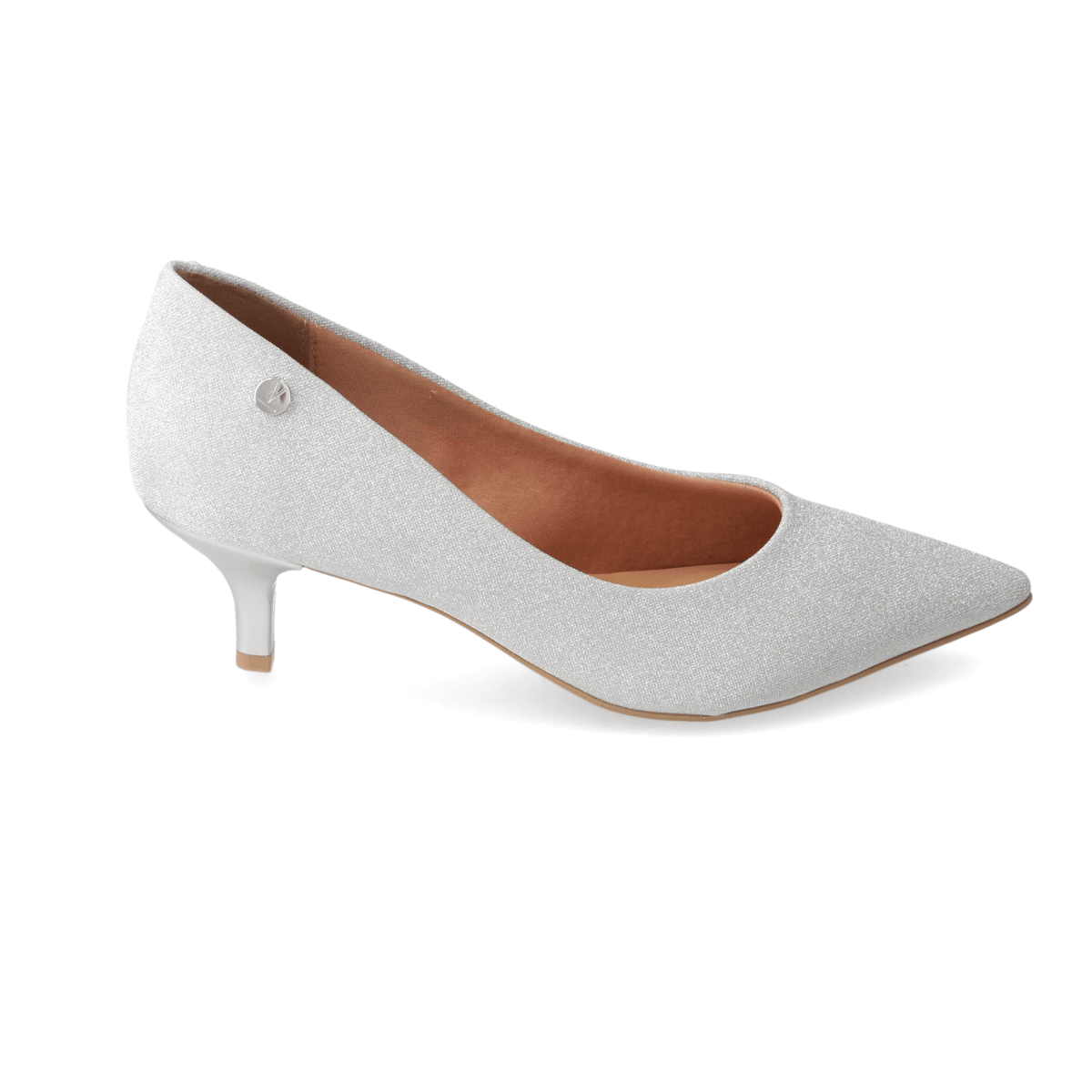 Stiletto Taco Aguja Glitter Plateado 35 / Plateado