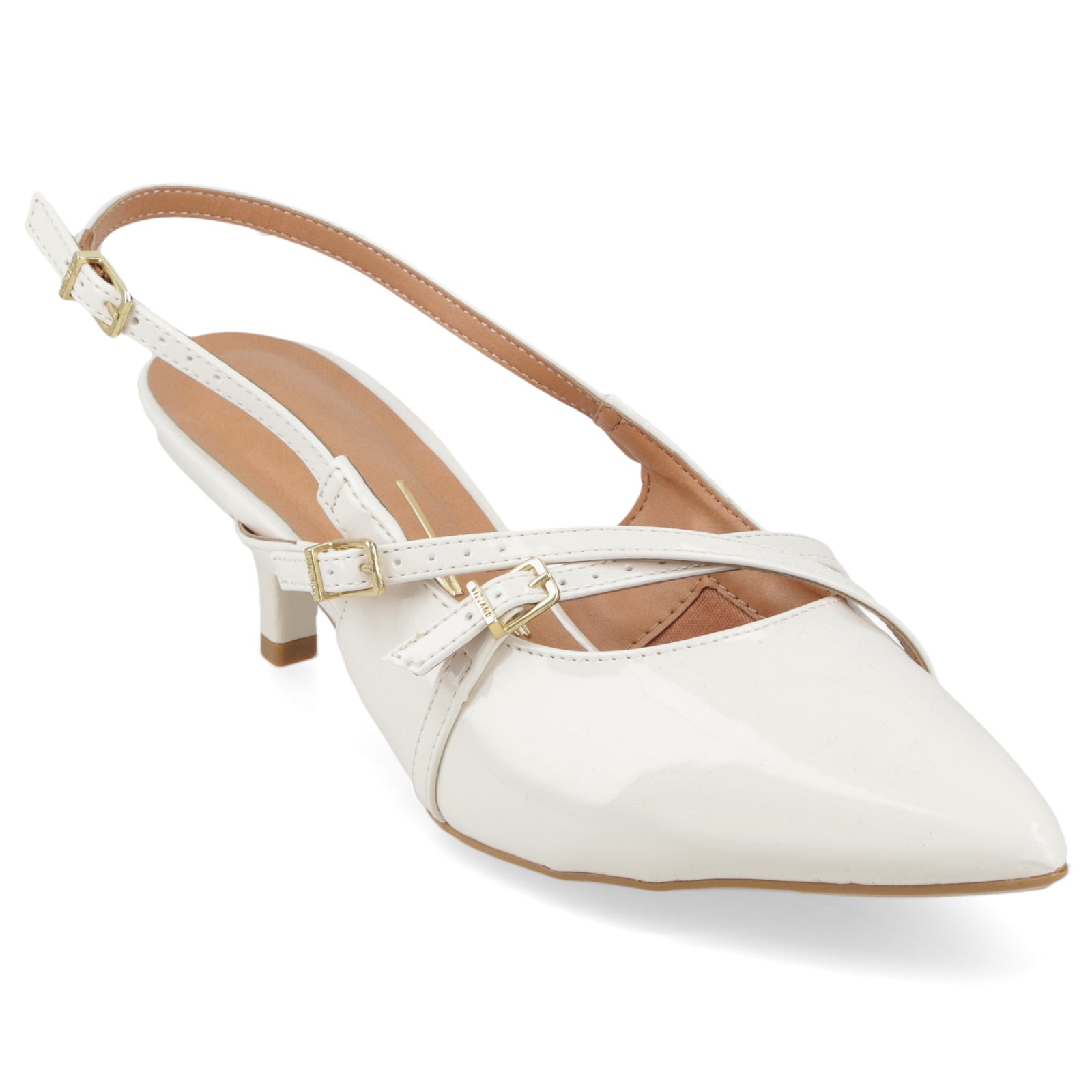 Stiletto Mujer Taco Medio Tiras Blanco Off Vizzano 35 / Blanco Off