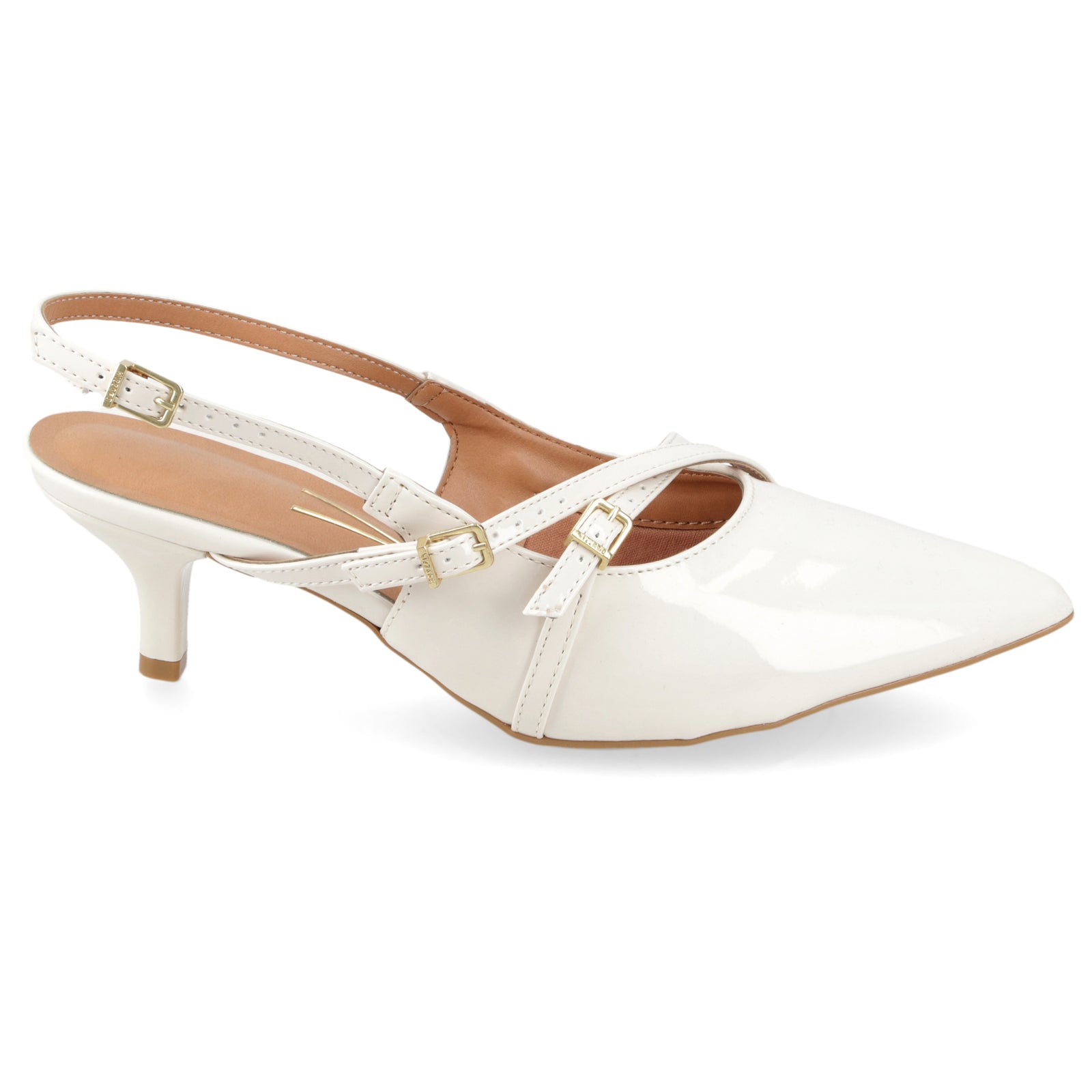 Stiletto Mujer Taco Medio Tiras Blanco Off Vizzano 35 / Blanco Off