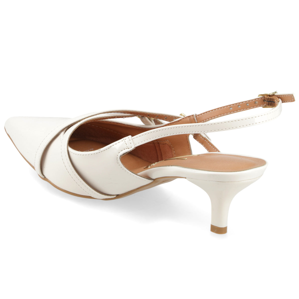 Stiletto Mujer Taco Medio Tiras Blanco Off Vizzano 35 / Blanco Off
