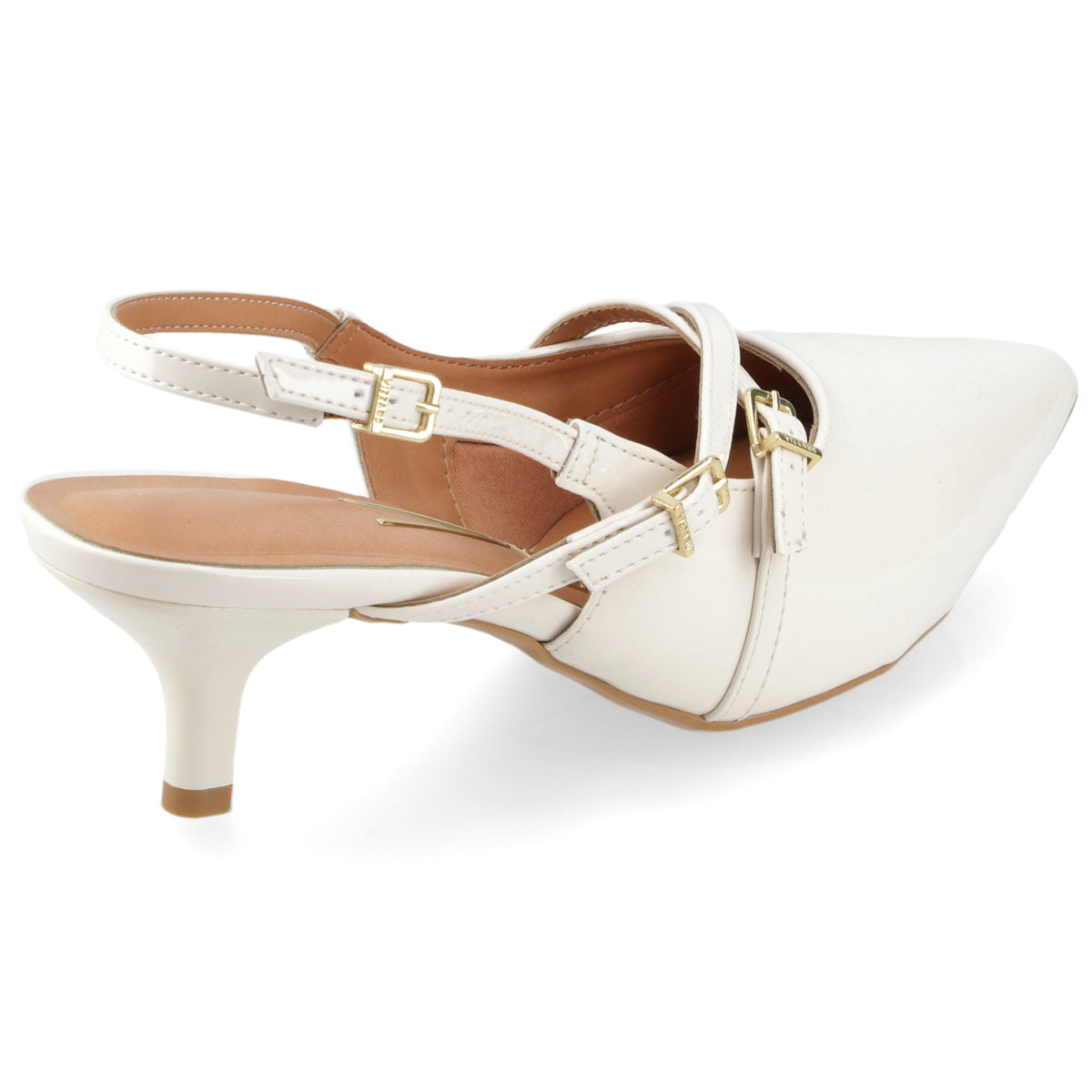 Stiletto Mujer Taco Medio Tiras Blanco Off Vizzano 35 / Blanco Off