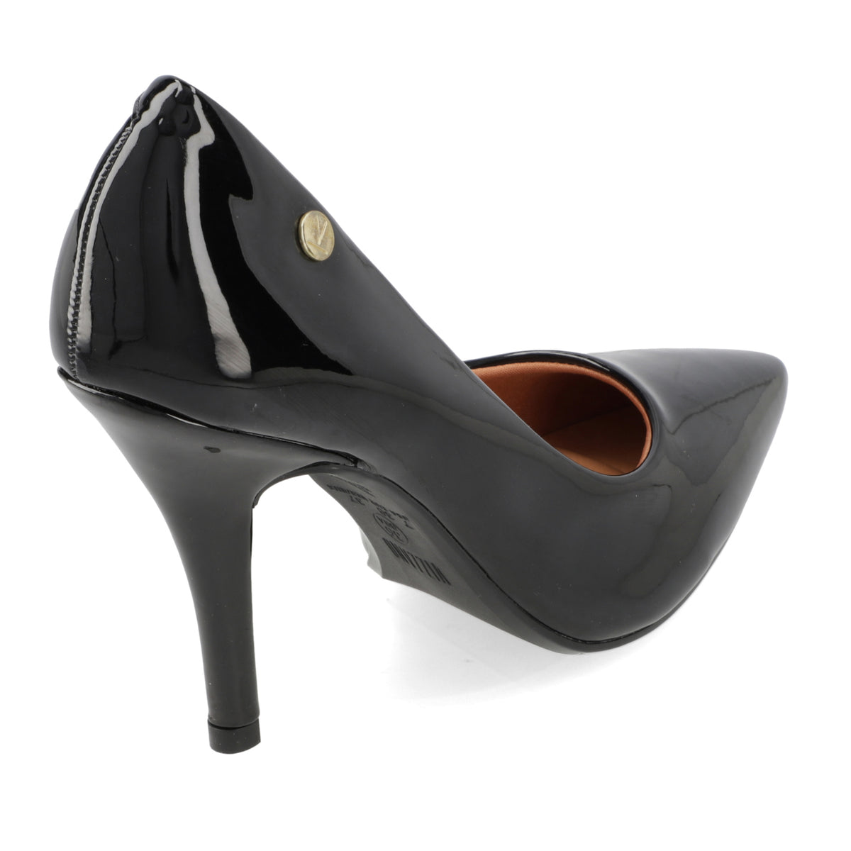 Stiletto Taco Aguja Efecto Charol 35 / Negro