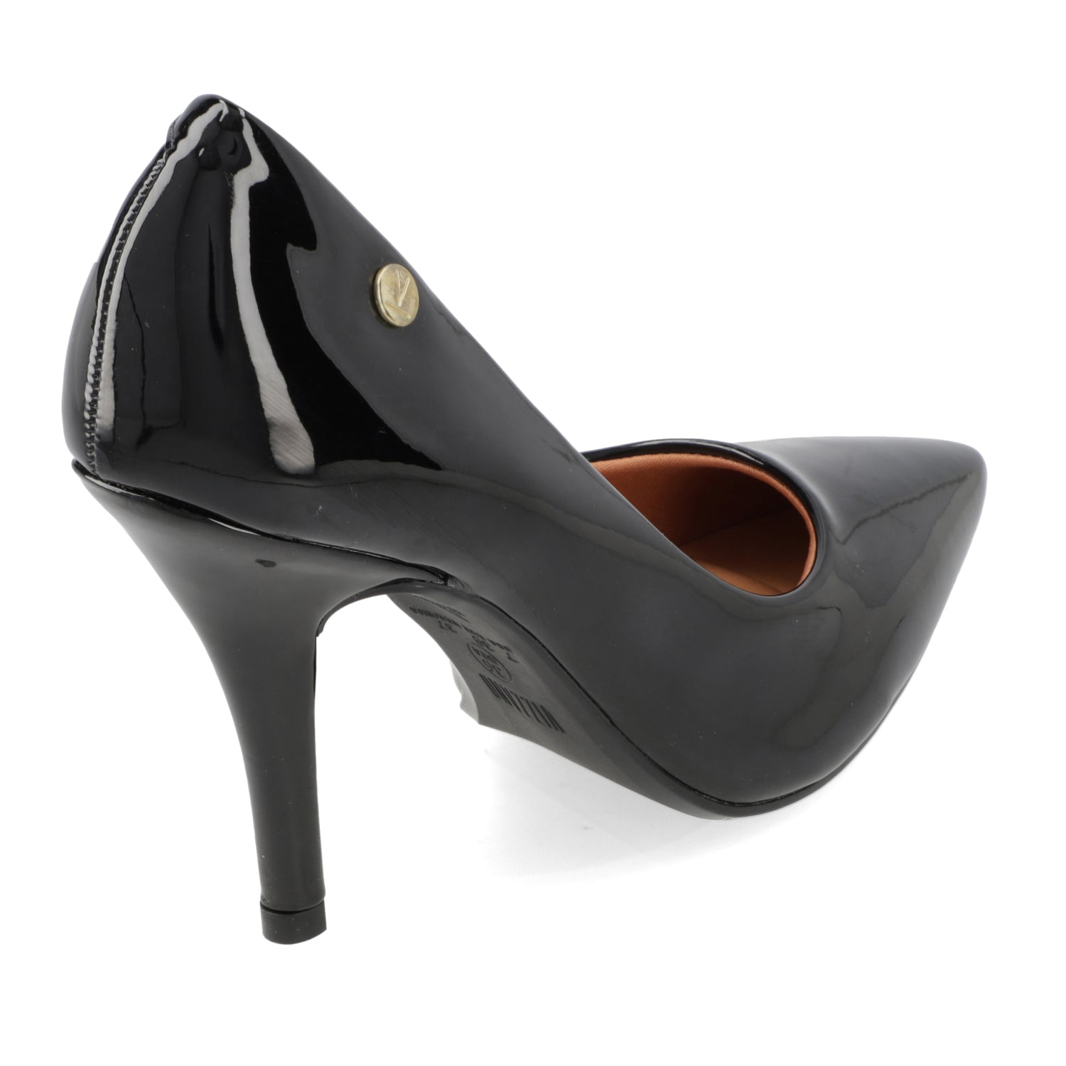 Stiletto Taco Aguja Efecto Charol 35 / Negro