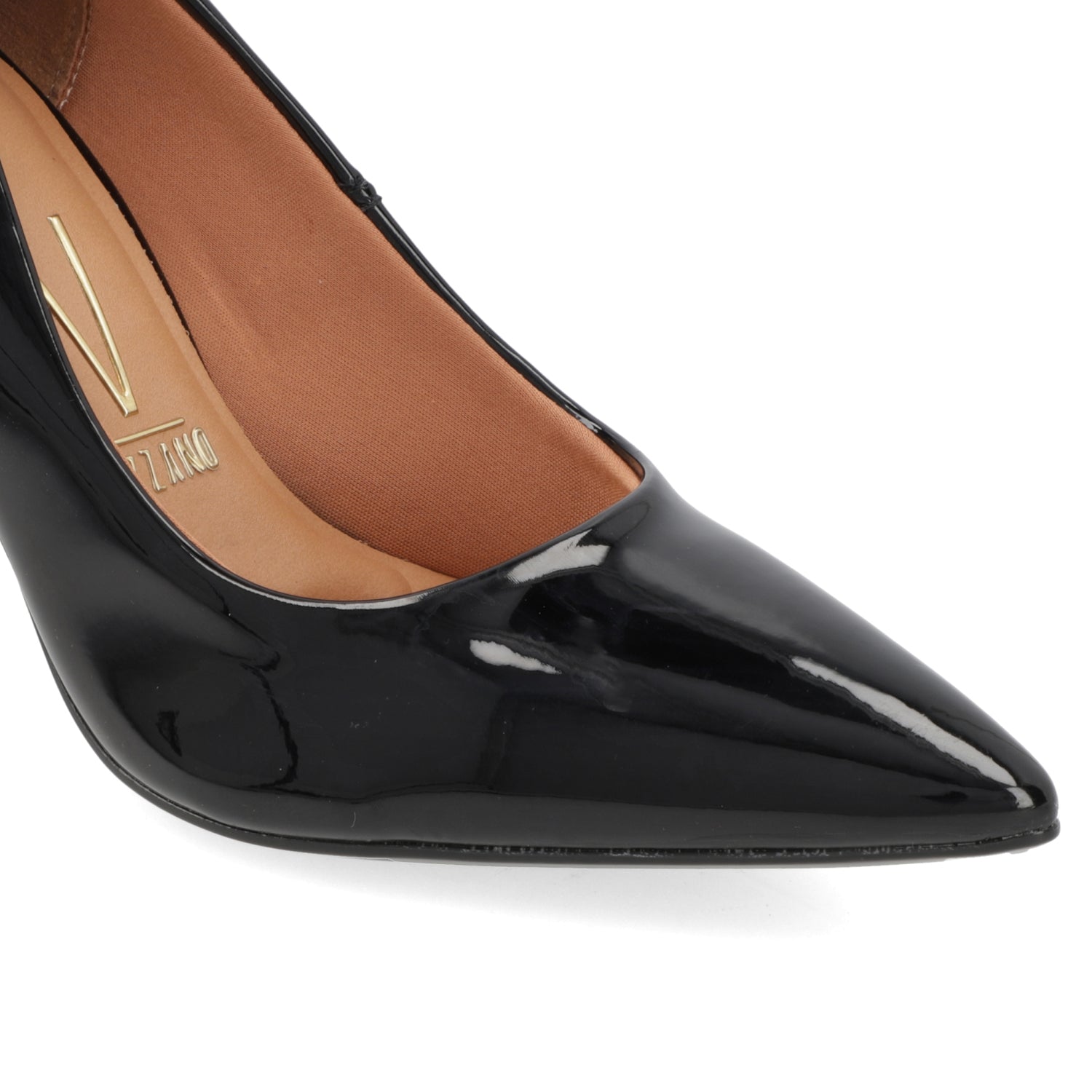 Stiletto Taco Aguja Efecto Charol 35 / Negro