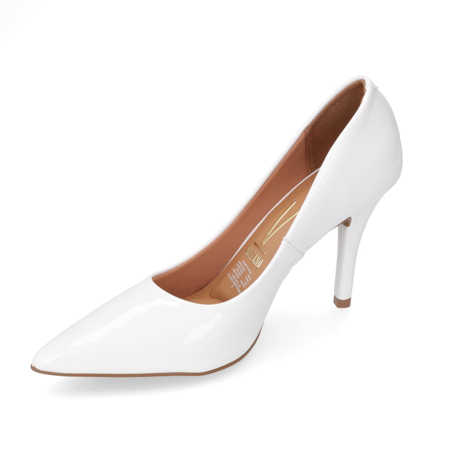 Stiletto Taco Aguja Alto Blanco Vizzano