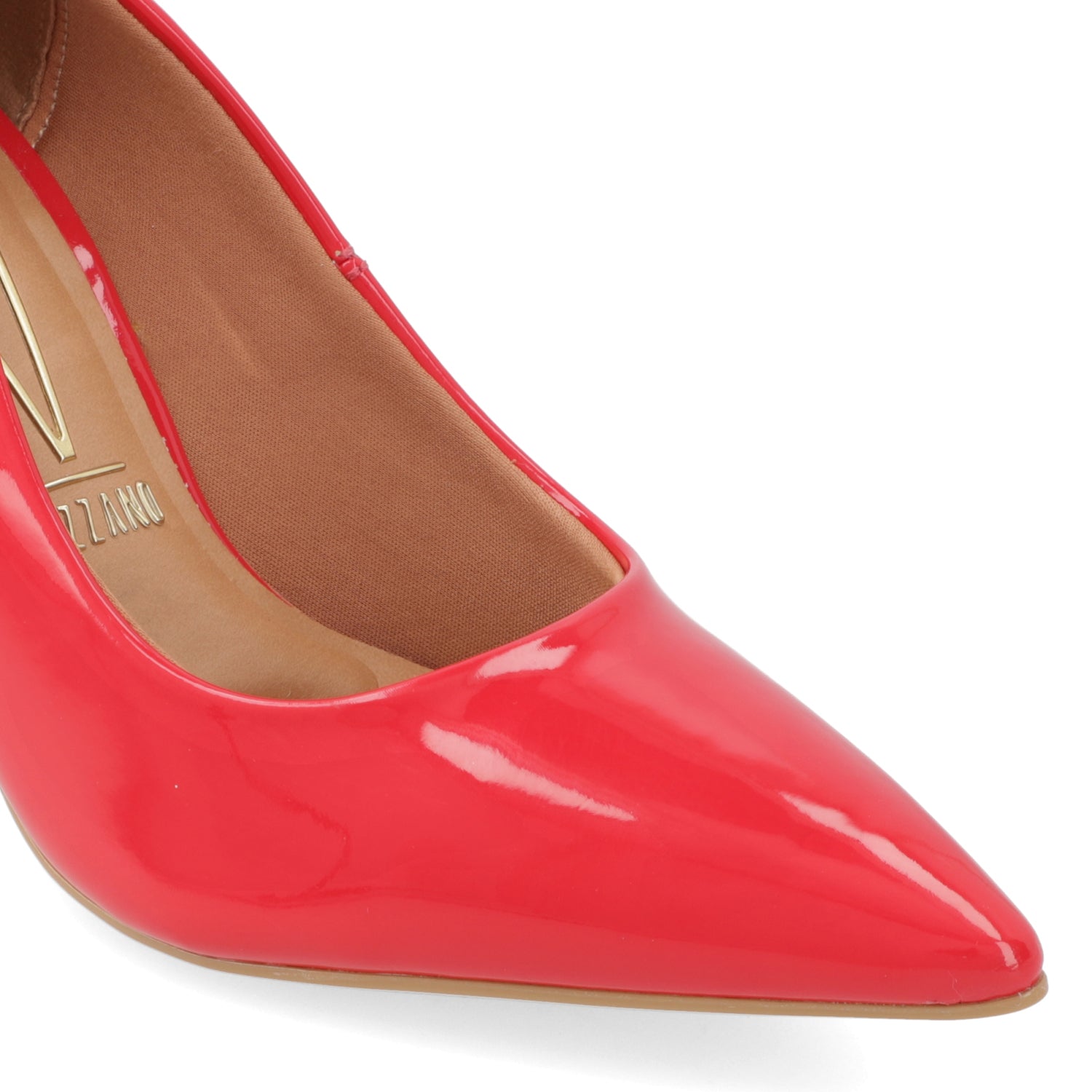 Stiletto Taco Aguja Efecto Charol 35 / Rojo