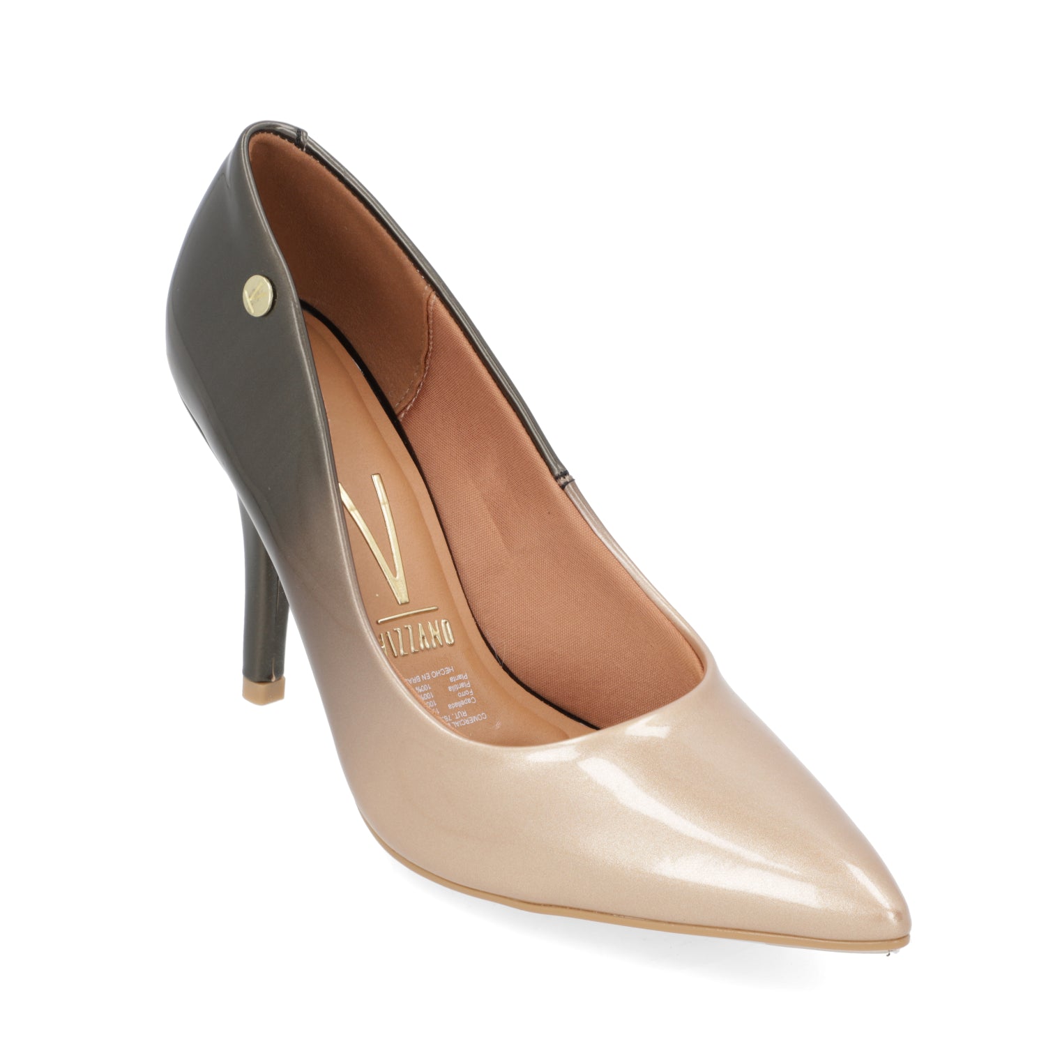 Stiletto Taco Aguja Eco Cuero Degradé 35 / Camel