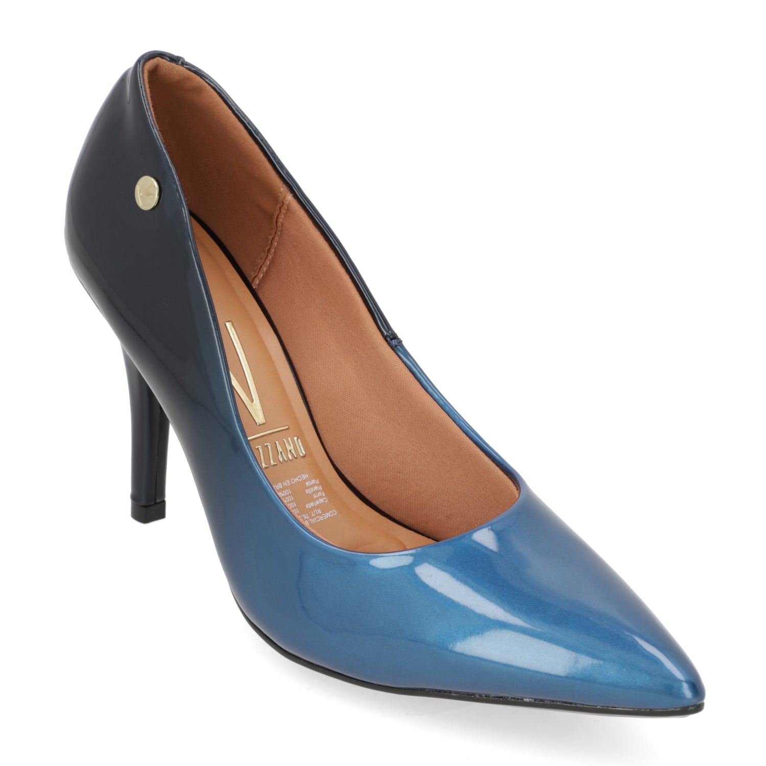 Stiletto Taco Aguja Eco Cuero Degradé 35 / Azul