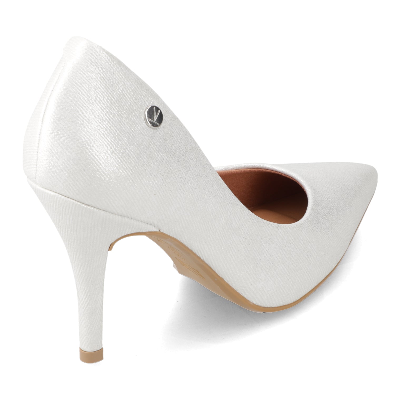 Stiletto Metalizado Blanco Vizzano 34 / Blanco