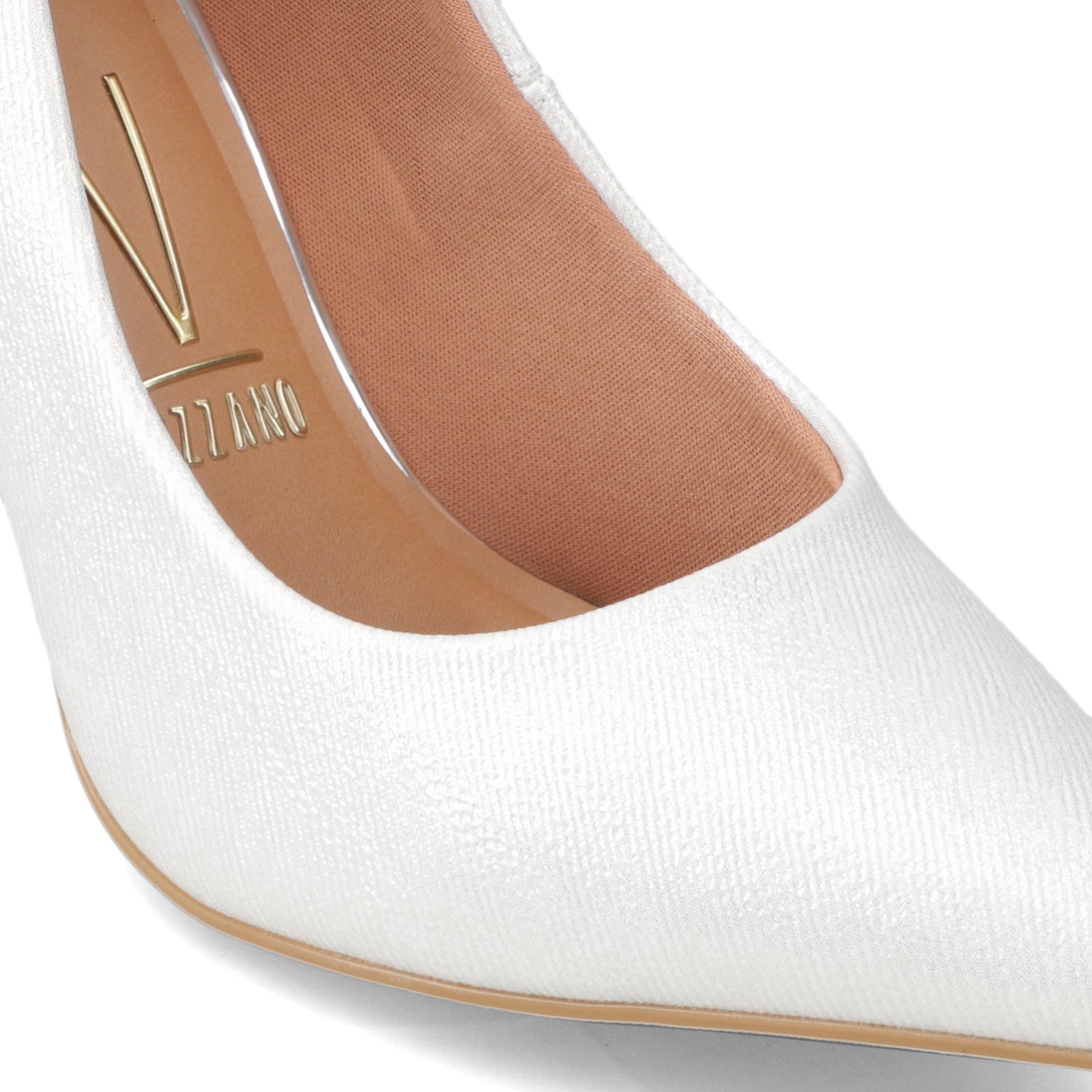 Stiletto Metalizado Blanco Vizzano 34 / Blanco