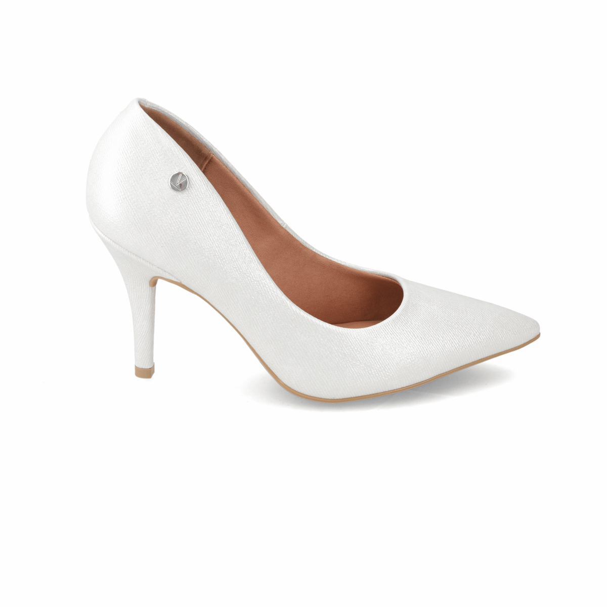 Stiletto Metalizado Blanco Vizzano 34 / Blanco