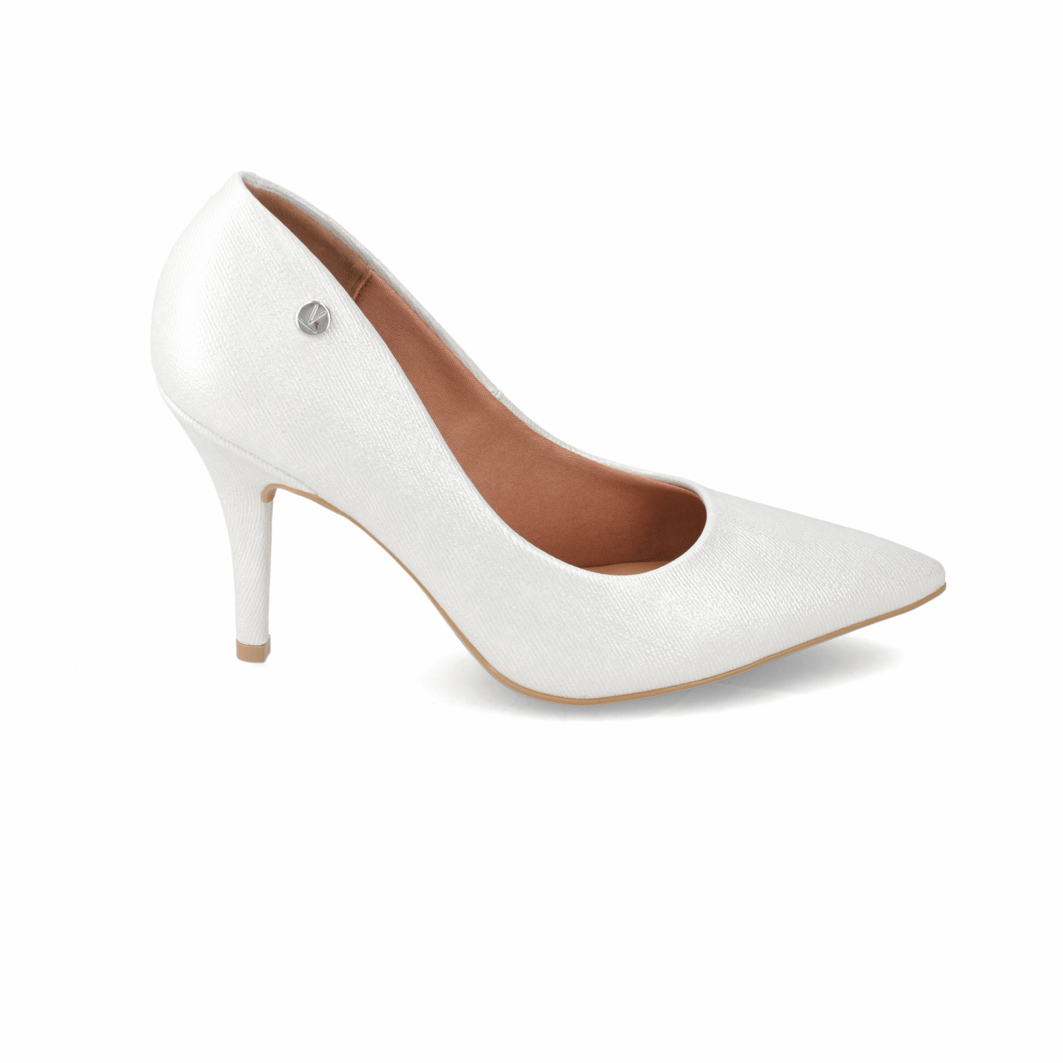 Stiletto Metalizado Blanco Vizzano 34 / Blanco