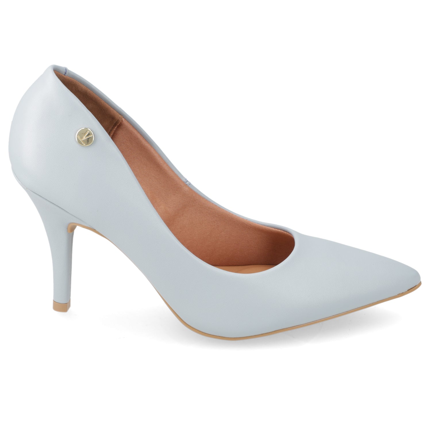 Stiletto Taco Aguja Alto Celeste Vizzano Ecocuero 35 / Celeste