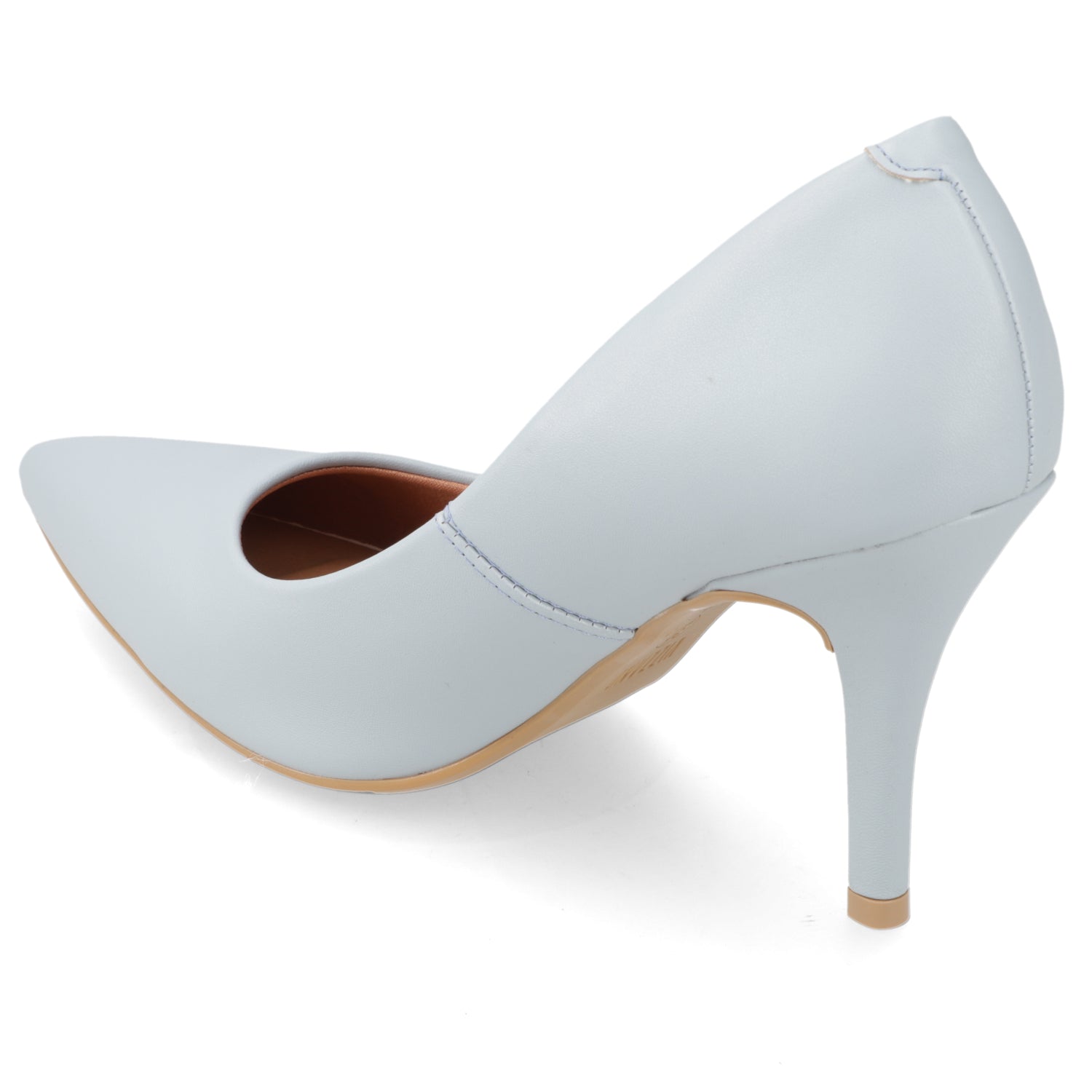 Stiletto Taco Aguja Alto Celeste Vizzano Ecocuero 35 / Celeste