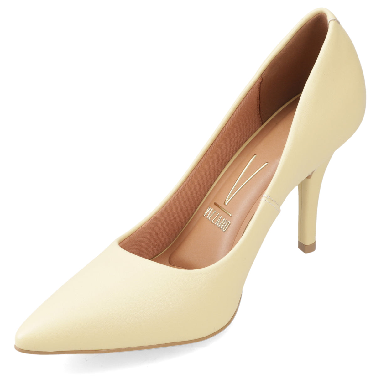 Stiletto Taco Aguja Alto Amarillo Vizzano Ecocuero 35 / Amarillo