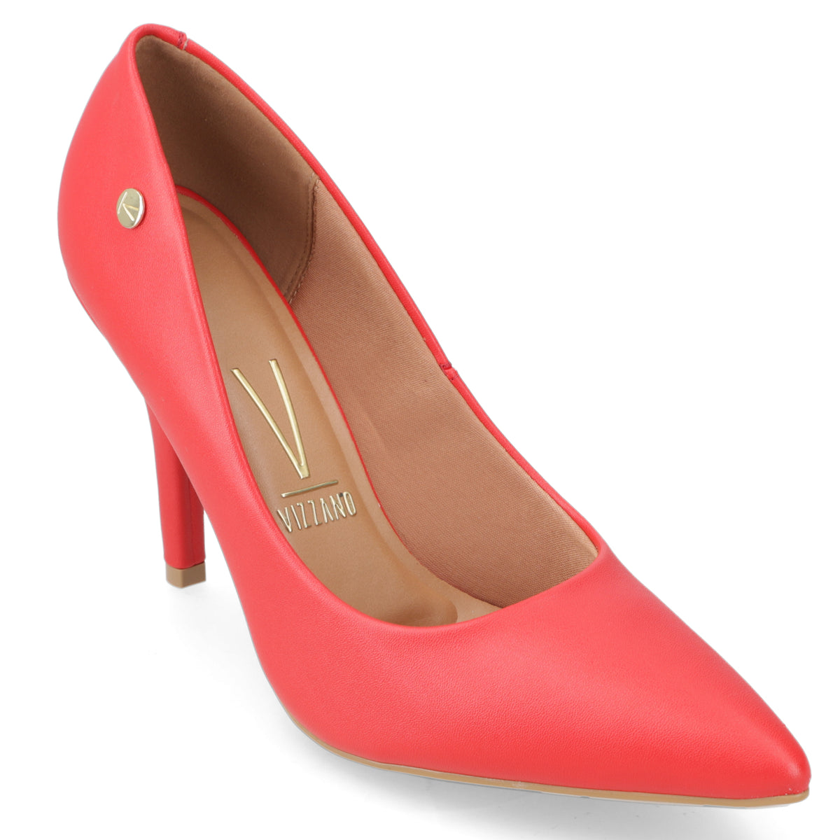 Stiletto Taco Aguja Alto Rojo Vizzano Ecocuero 34 / Rojo