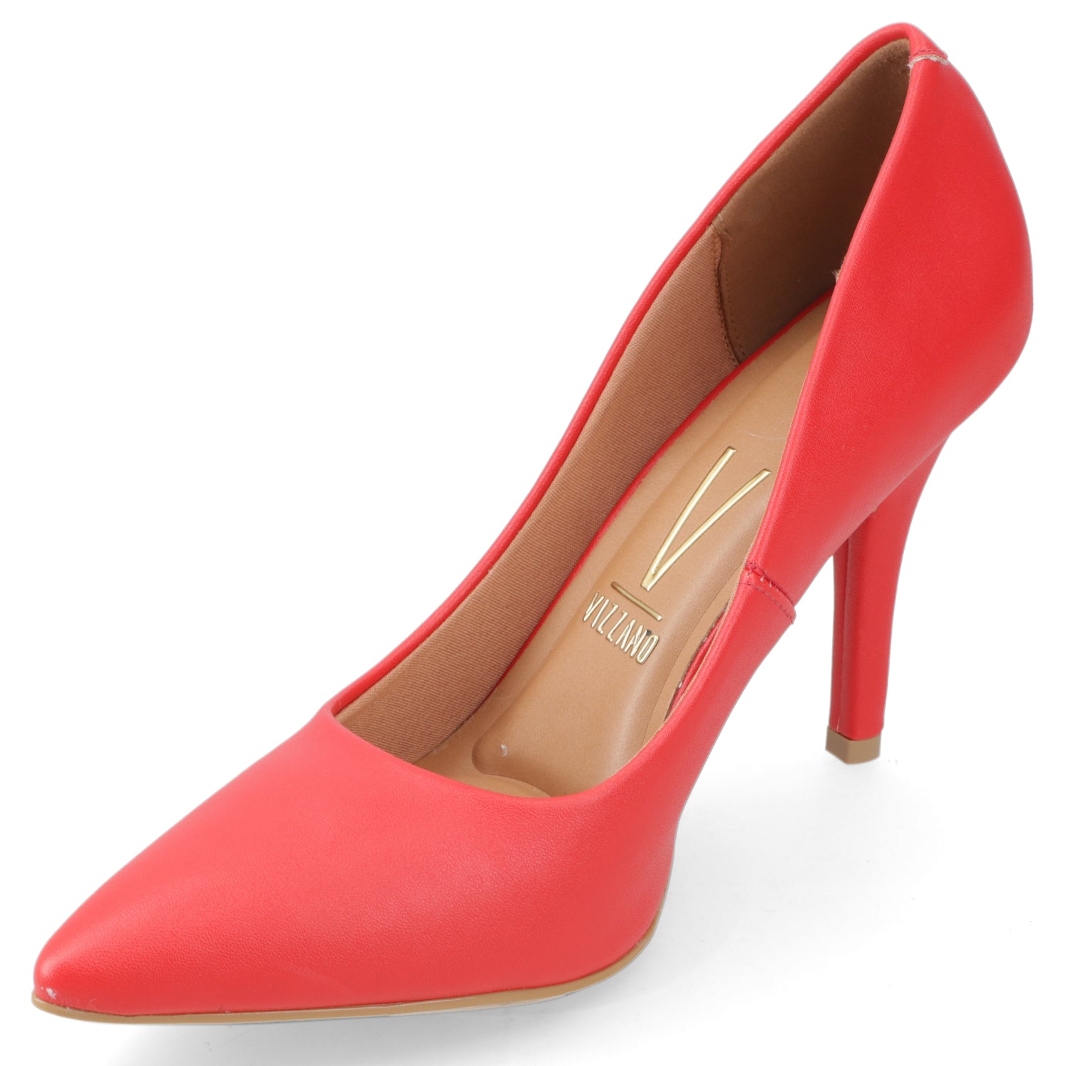 Stiletto Taco Aguja Alto Rojo Vizzano Ecocuero 34 / Rojo