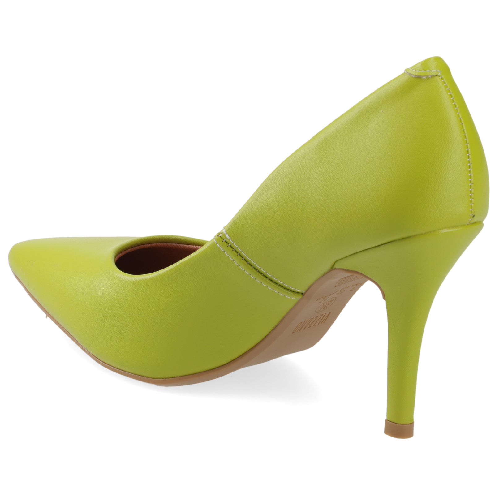 Stiletto Mujer Taco Aguja Verde Lima 35 / Lima