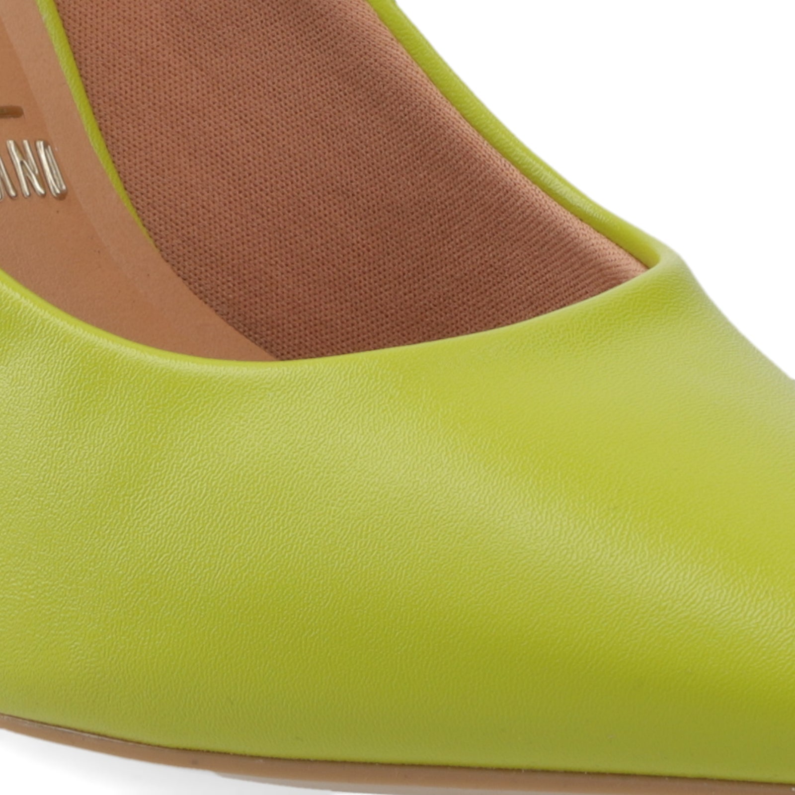 Stiletto Mujer Taco Aguja Verde Lima 35 / Lima