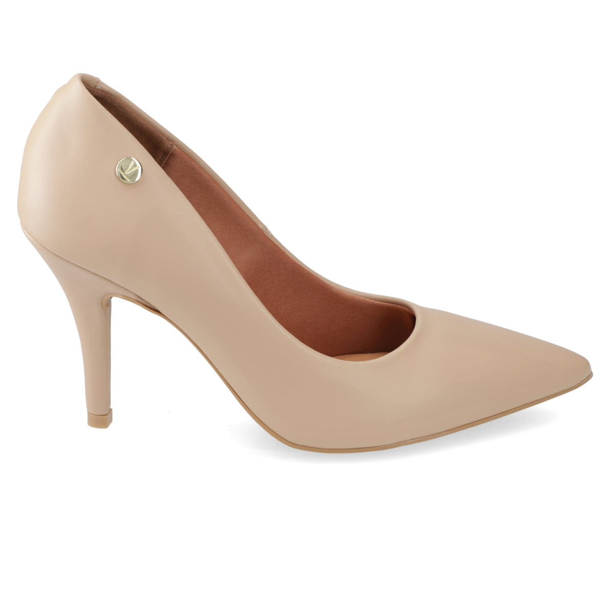 Stiletto Taco Aguja EcoCuero 35 / Beige
