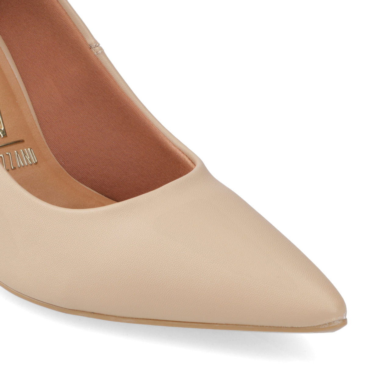 Stiletto Taco Aguja EcoCuero 35 / Beige
