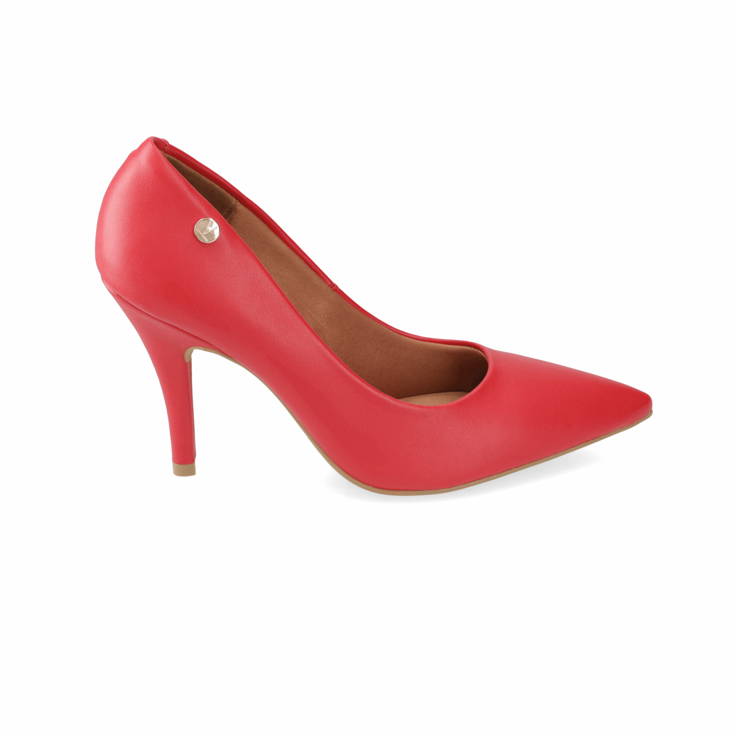 Stiletto Taco Aguja EcoCuero 34 / Rojo