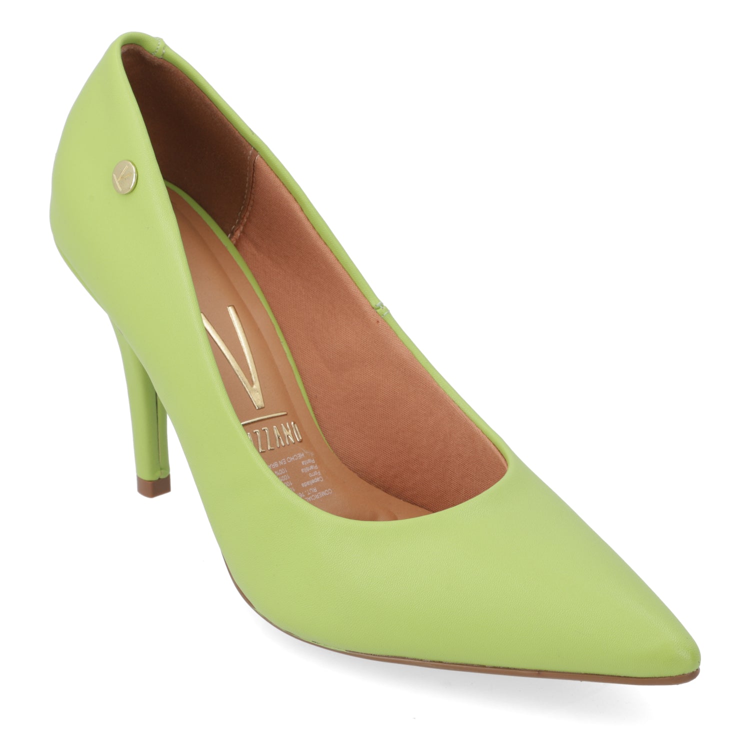 Zapato Taco Aguja Stiletto Vizzano EcoCuero Verde Pistacho