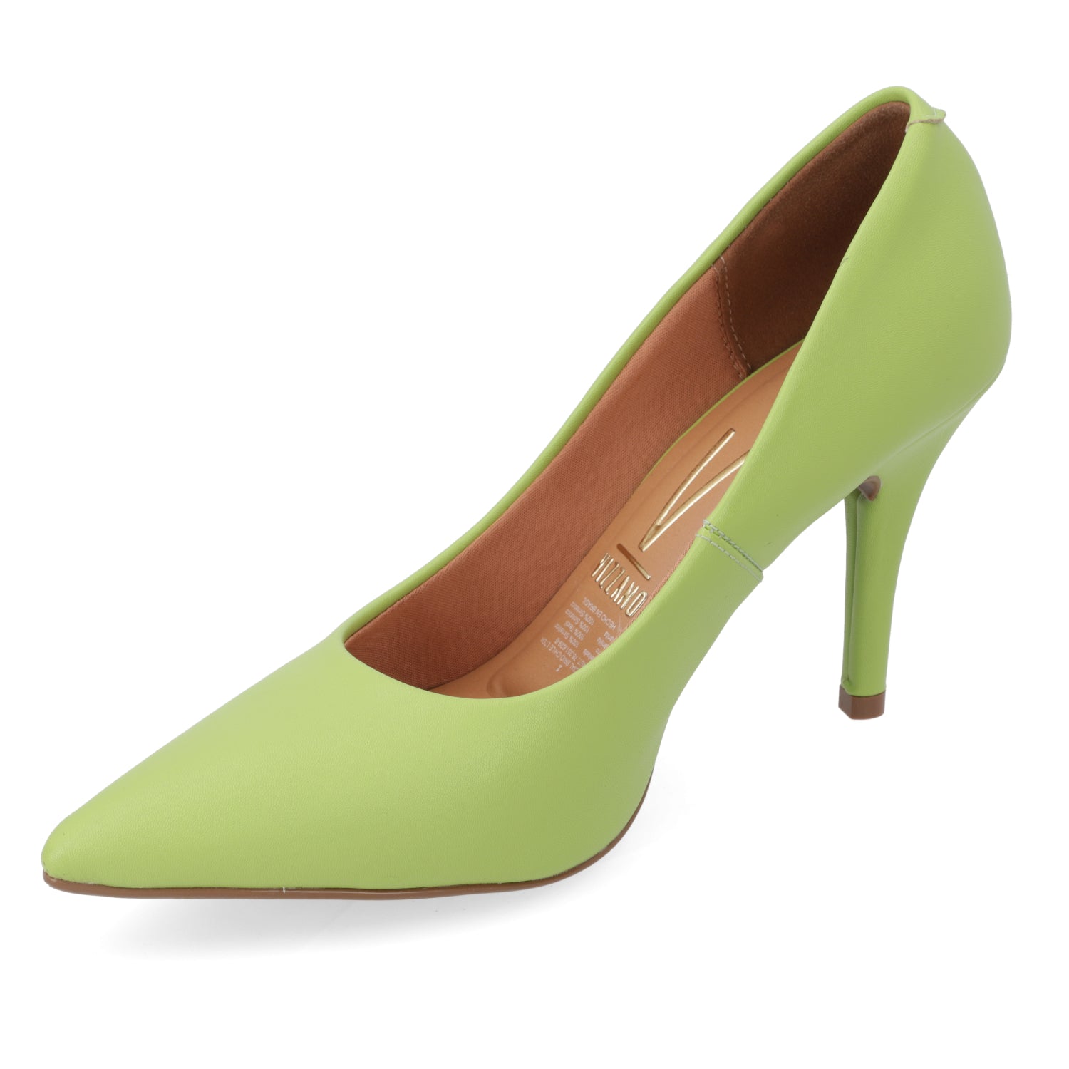 Zapato Taco Aguja Stiletto Vizzano EcoCuero Verde Pistacho