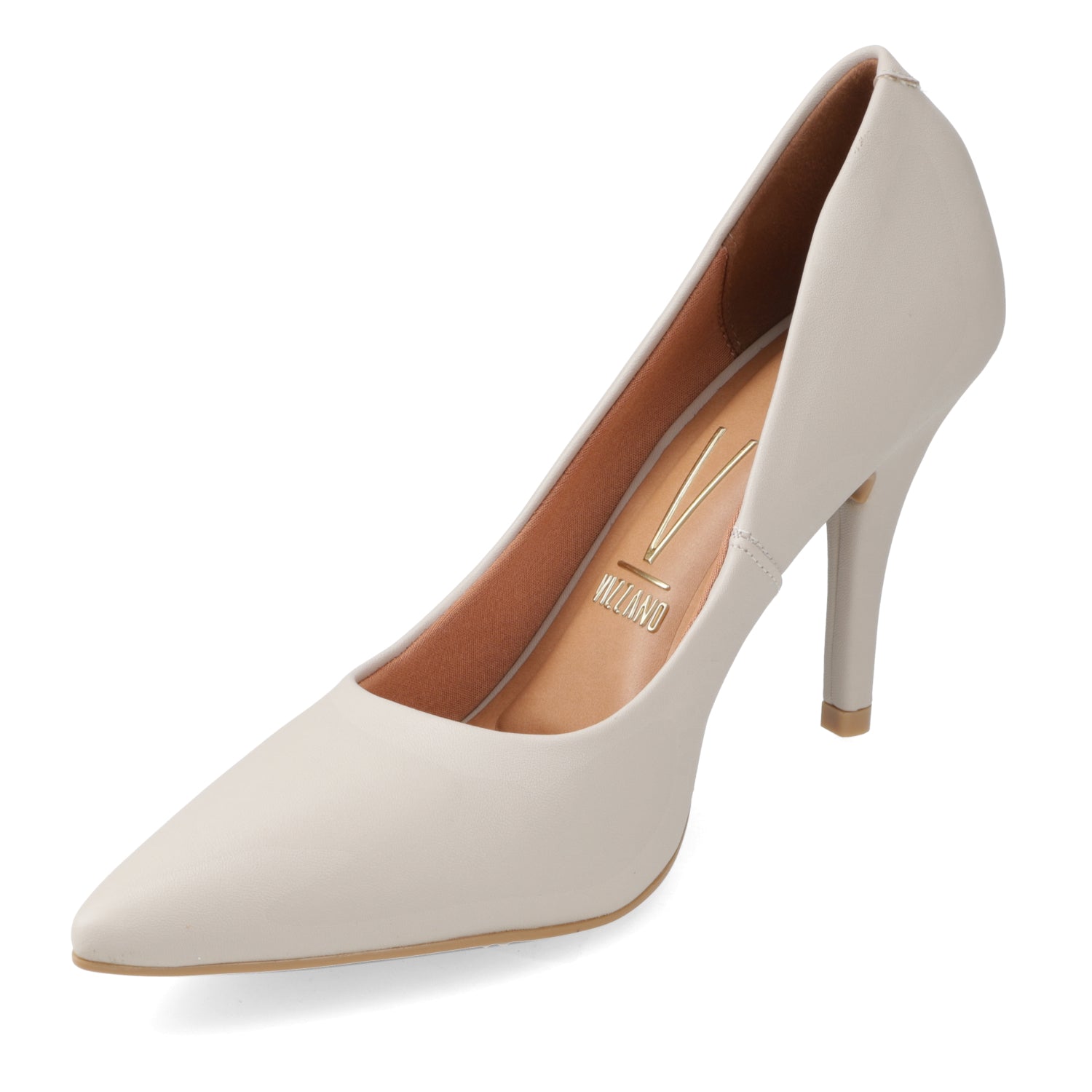 Stiletto Taco Aguja EcoCuero 34 / Gris