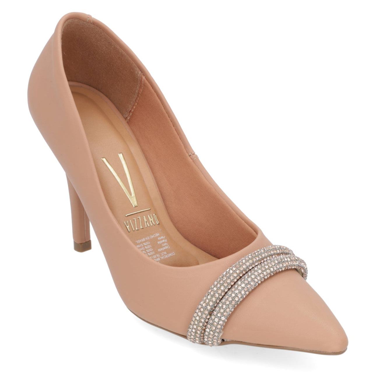 Stiletto Taco Aguja EcoCuero 34 / Nude