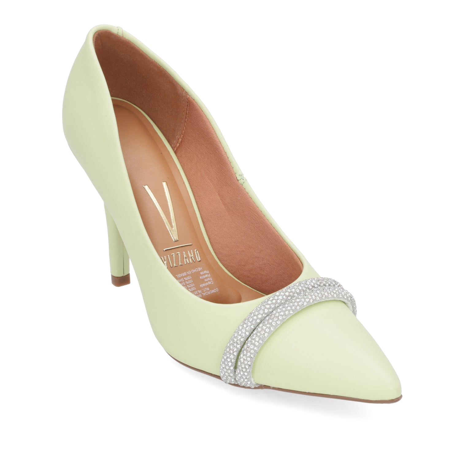 Stiletto Taco Aguja EcoCuero 34 / Menta