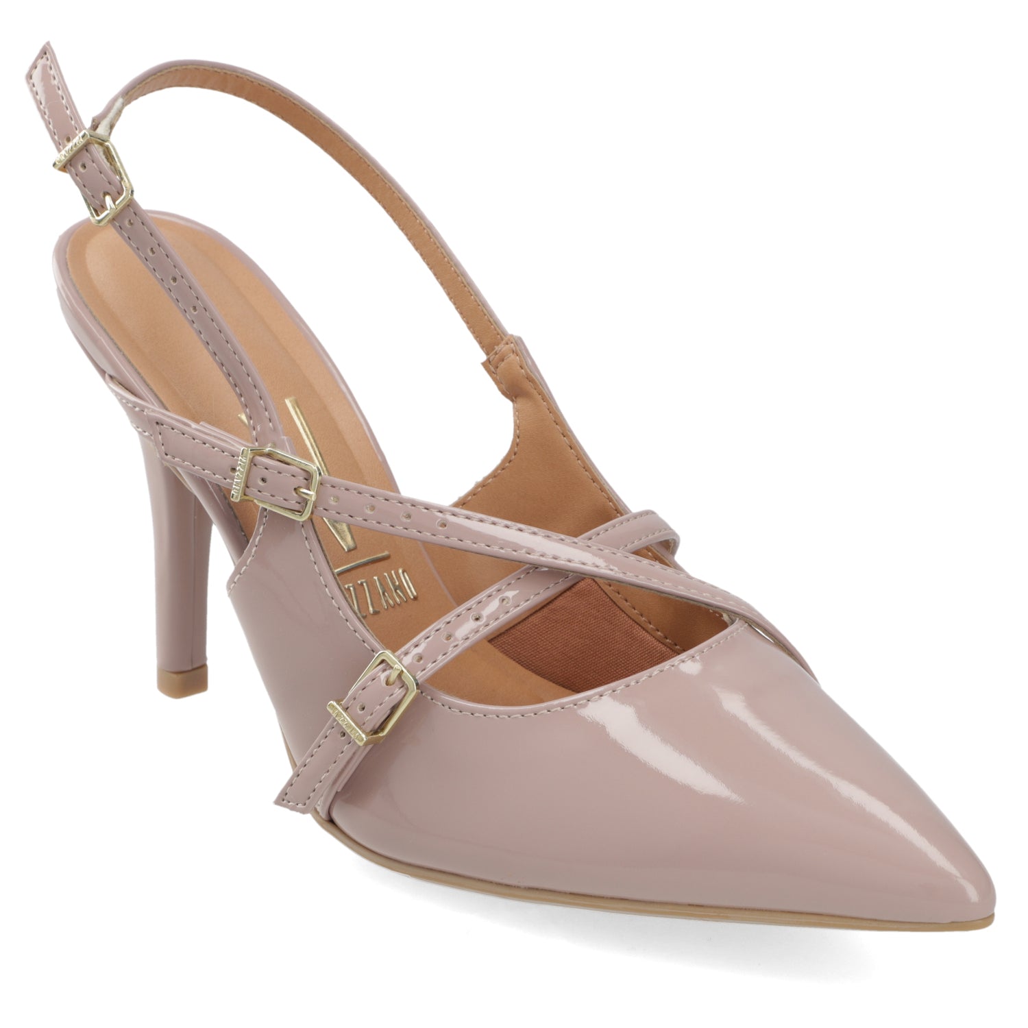 Stiletto Taco Aguja Taupe