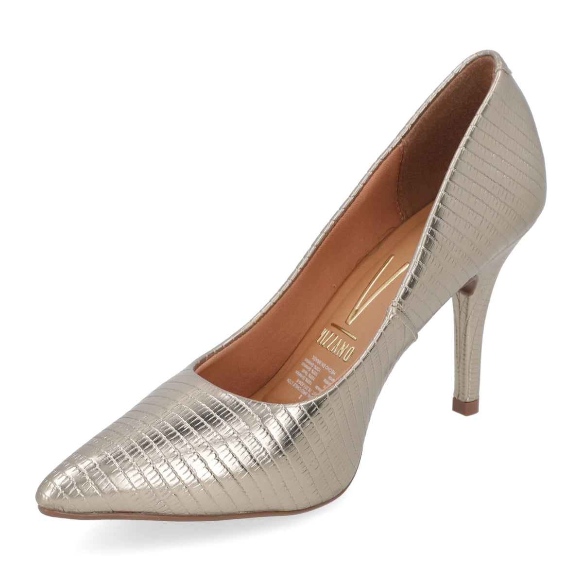 Stiletto Taco Aguja Dorado Vizzano