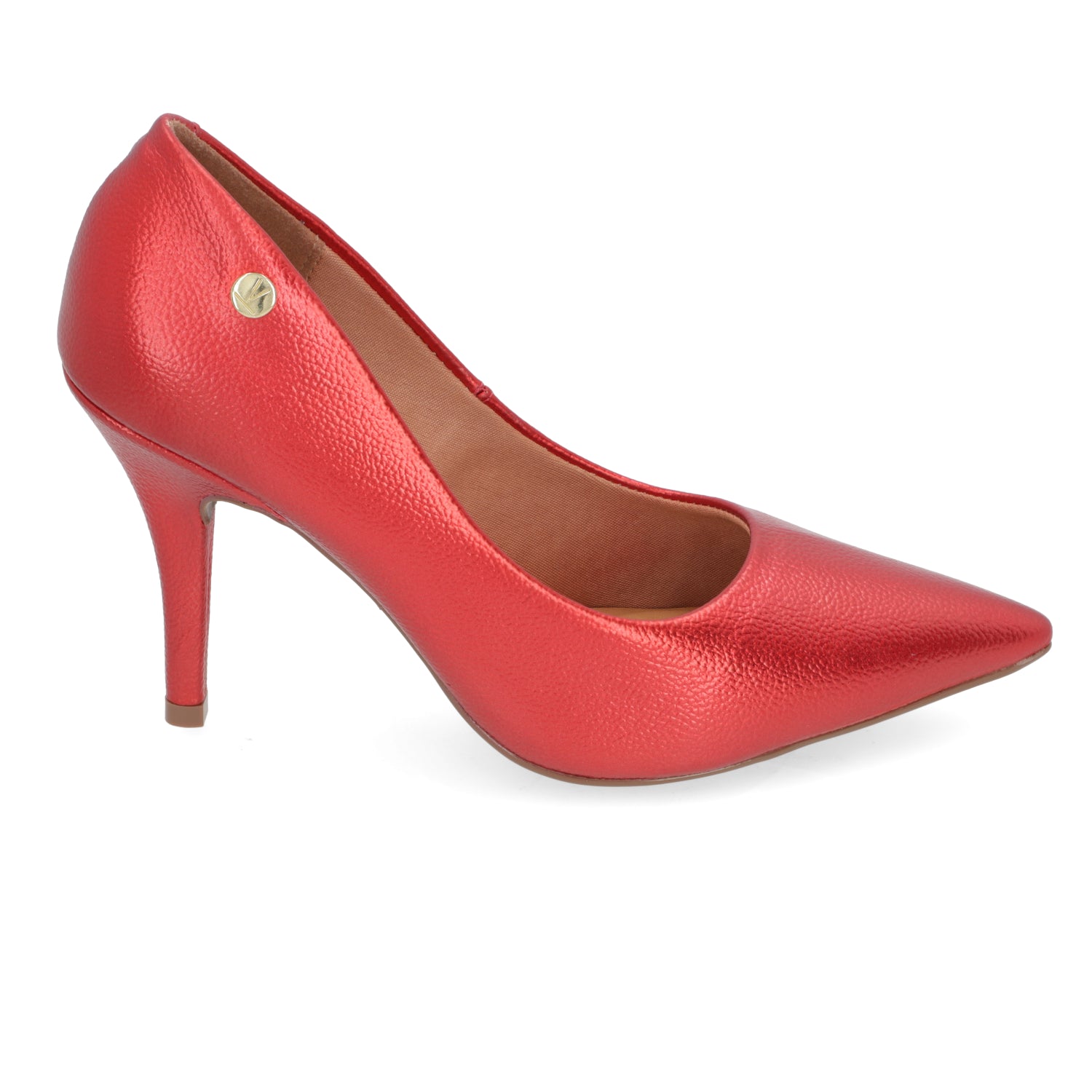 Stiletto Taco Aguja Metalizados 34 / Rojo