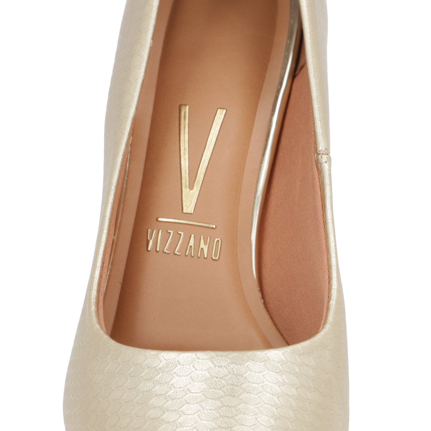 Stiletto Taco Aguja Eco Cuero Dorado 1184-1501-28481-66