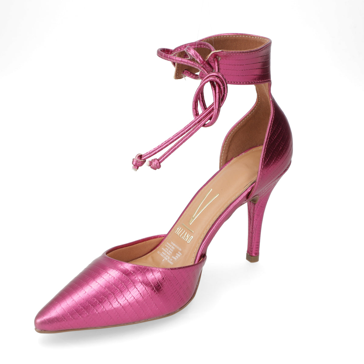 Stiletto Taco Aguja Metalizados Magenta
