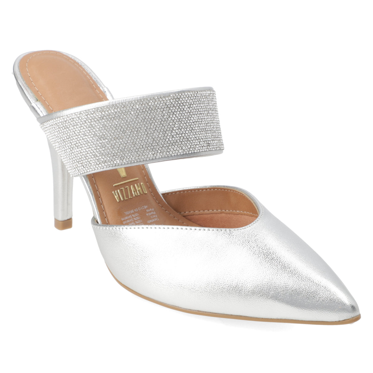 Stiletto Taco Aguja 10 cm Plateado Vizzano 35 / Plateado