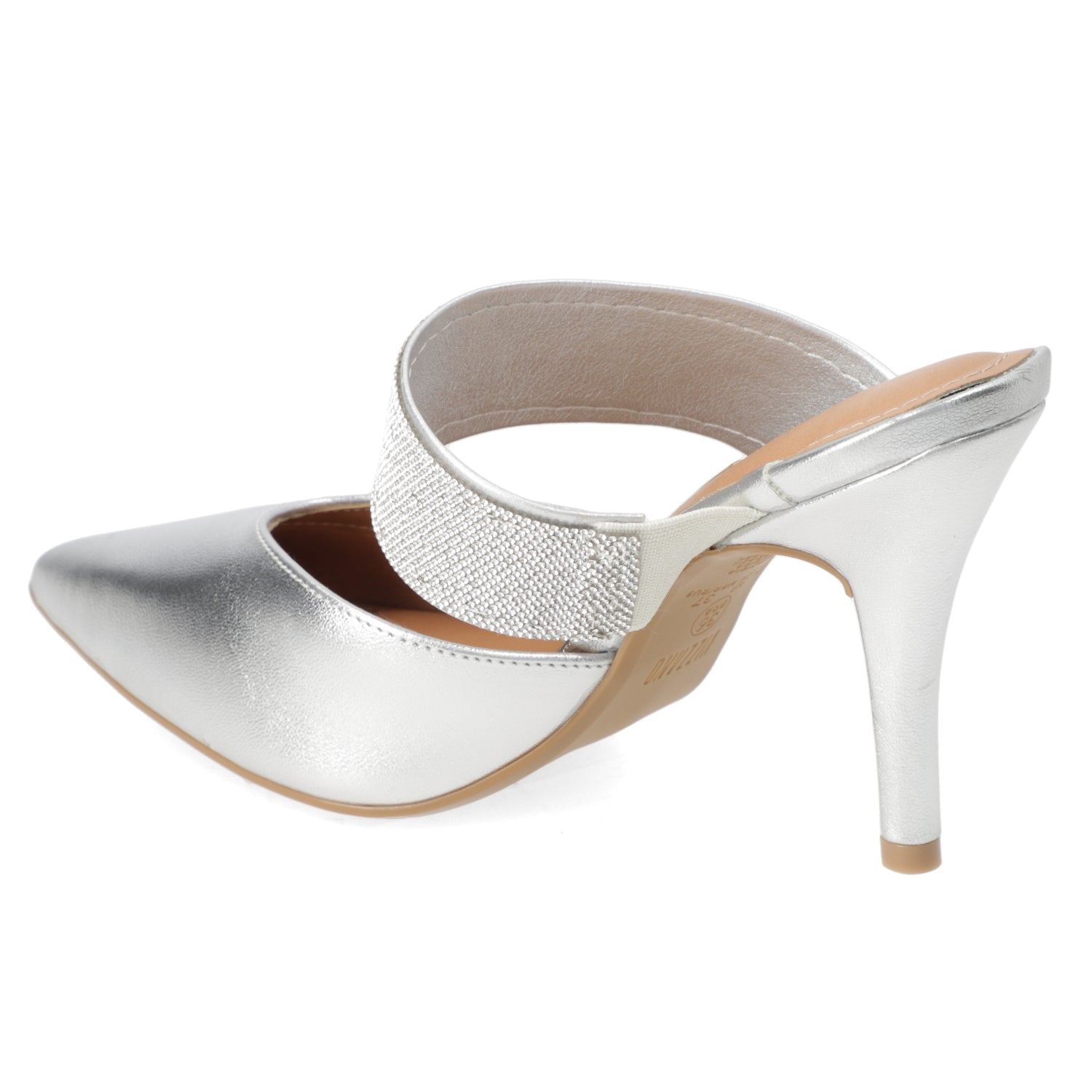 Stiletto Taco Aguja 10 cm Plateado Vizzano 35 / Plateado