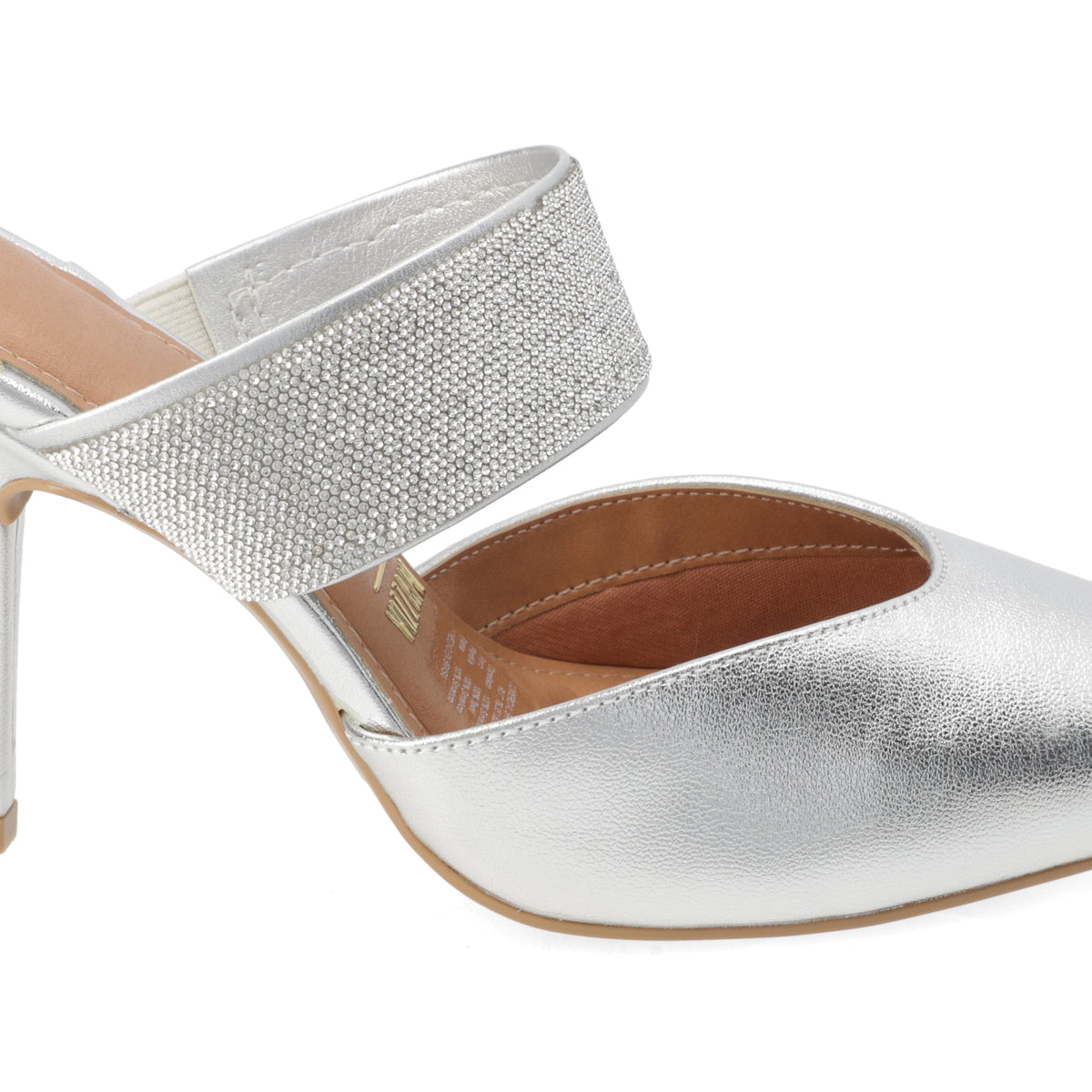 Stiletto Taco Aguja 10 cm Plateado Vizzano 35 / Plateado