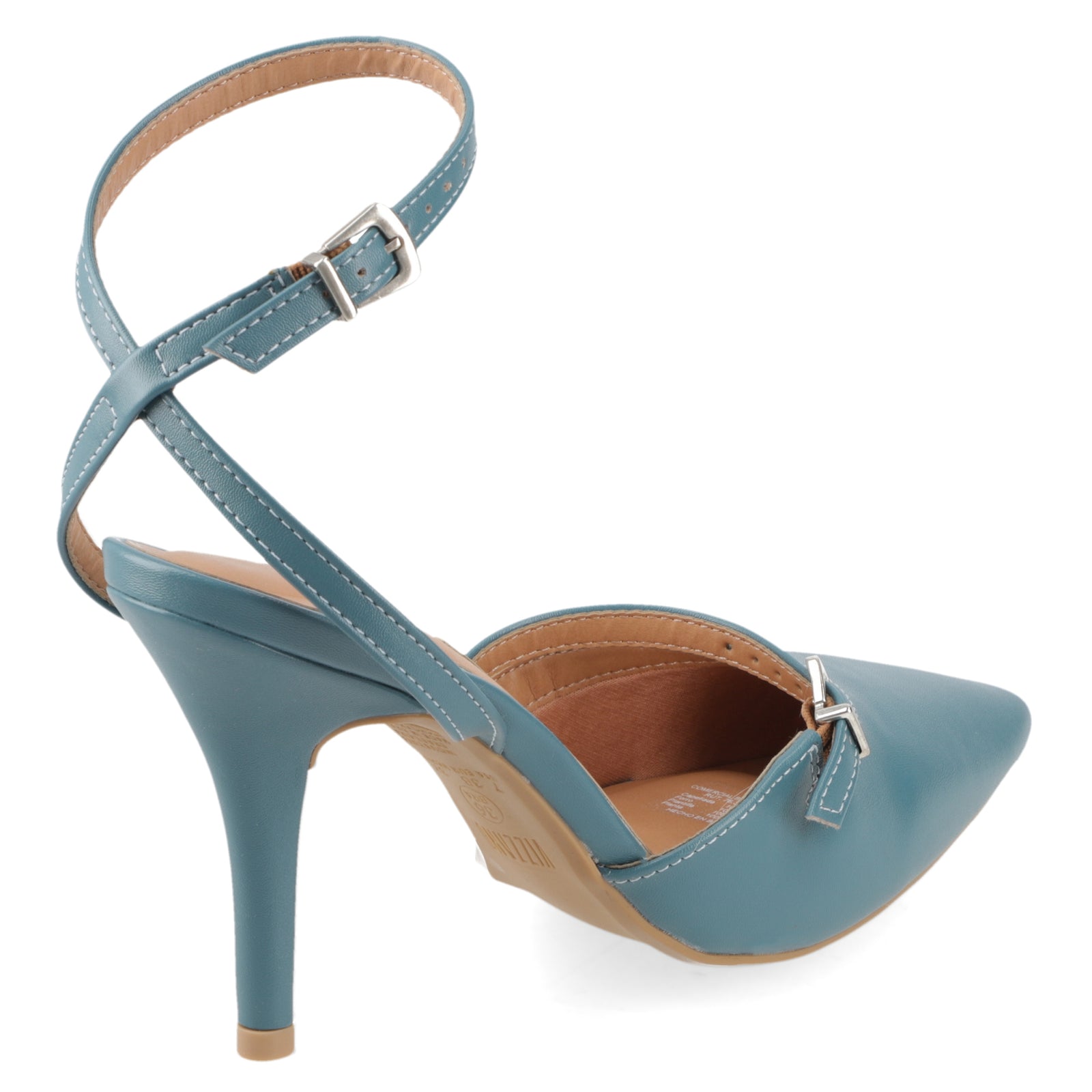 Stiletto Mujer Taco Alto Pulsera al Tobillo Verde Petróleo Vizzano 34 / Verde Petróleo
