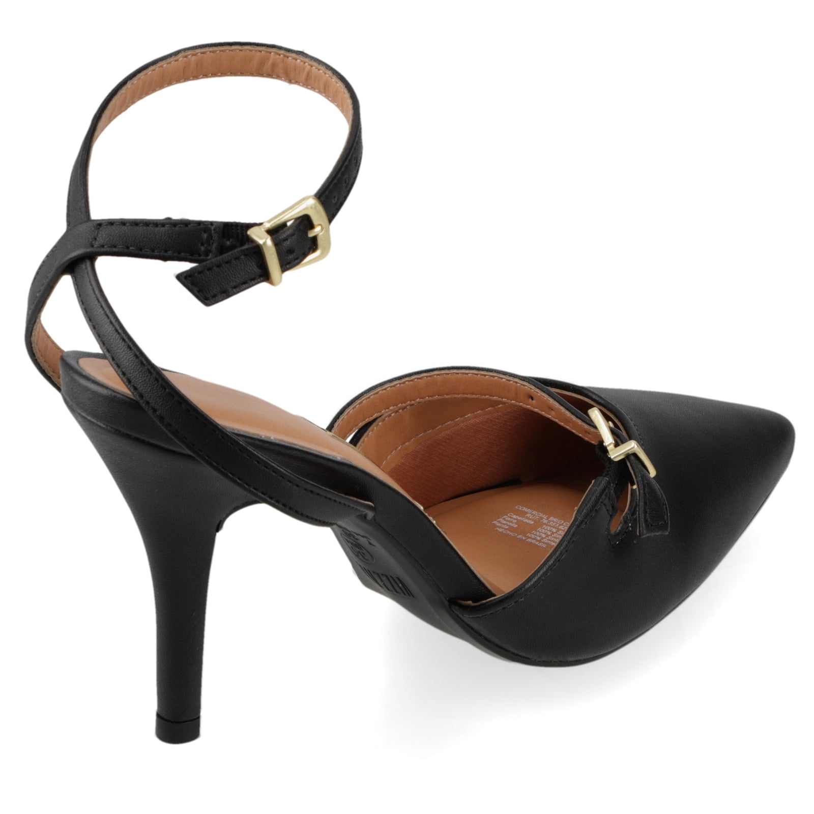 Stiletto Mujer Taco Alto Pulsera al Tobillo Negro Vizzano 34 / Negro