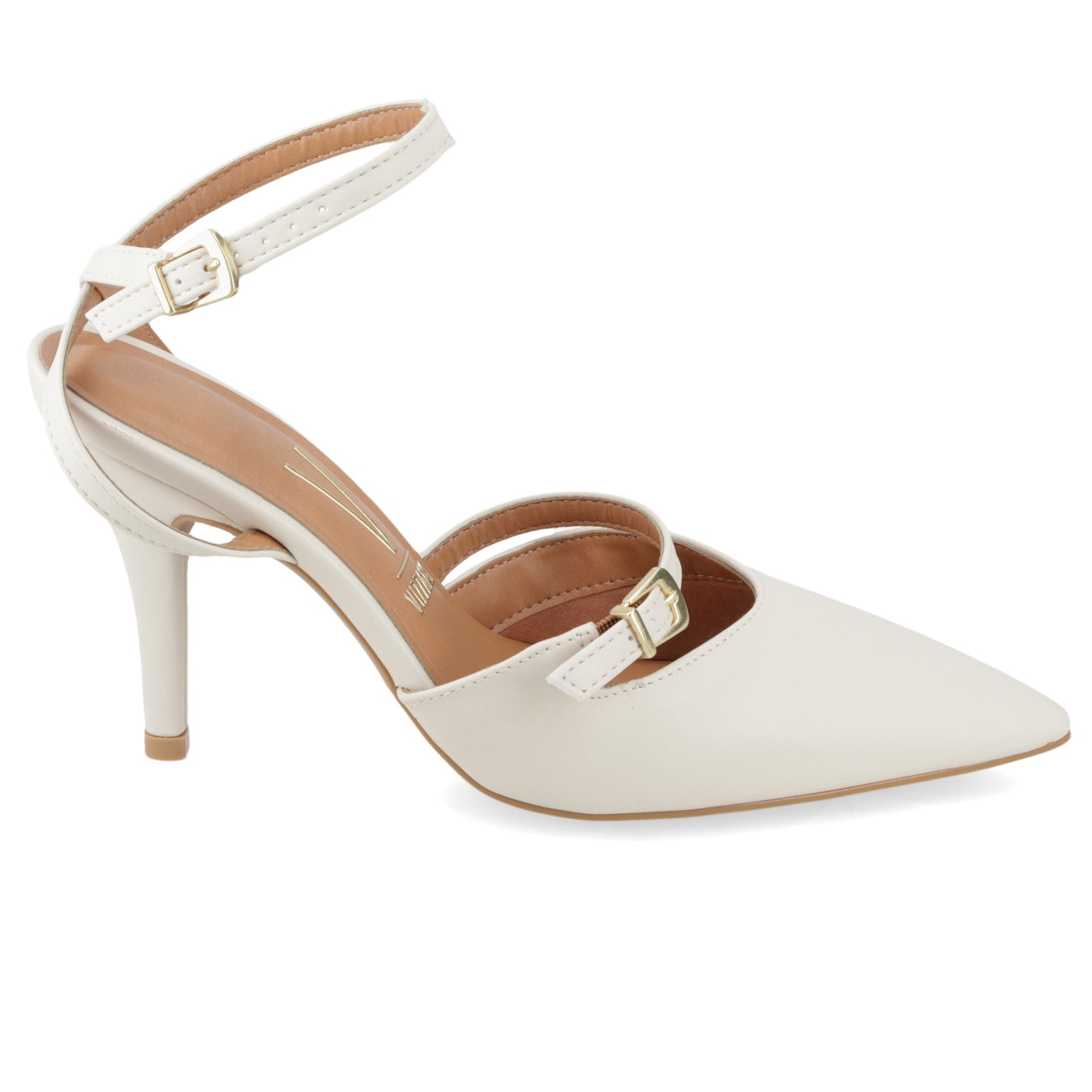 Stiletto Mujer Taco Alto Pulsera al Tobillo Blanco Off Vizzano 34 / Blanco Off