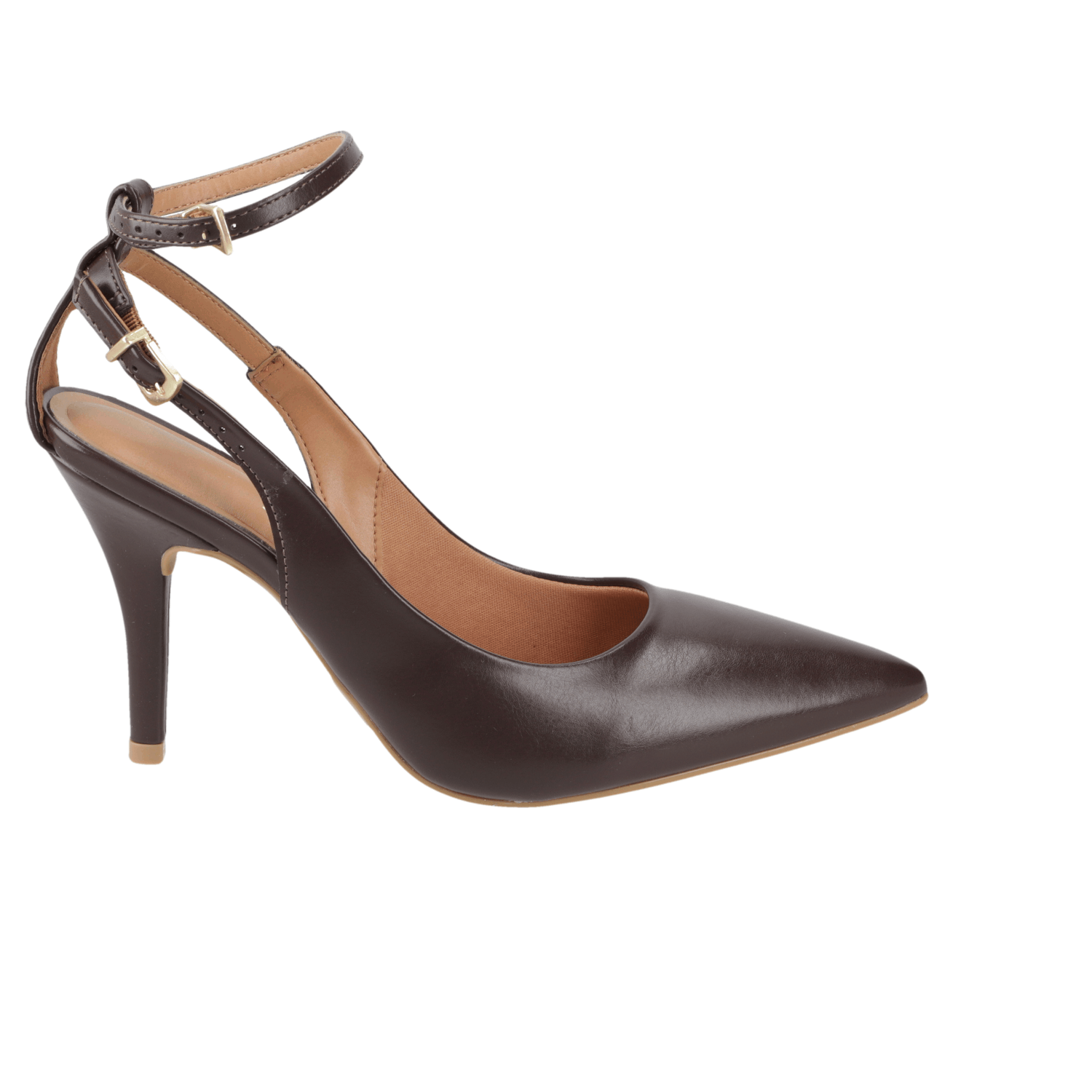Stiletto Mujer Taco Alto Pulsera al Tobillo Cacao Vizzano 34 / Cacao