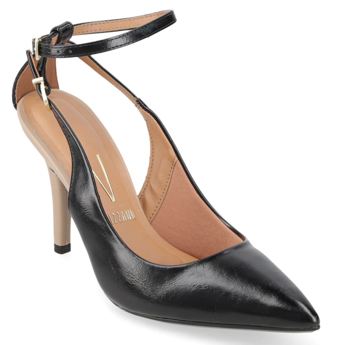 Stiletto Mujer Taco Alto Pulsera al Tobillo Negro y Nude Vizzano 34 / Negro y Nude