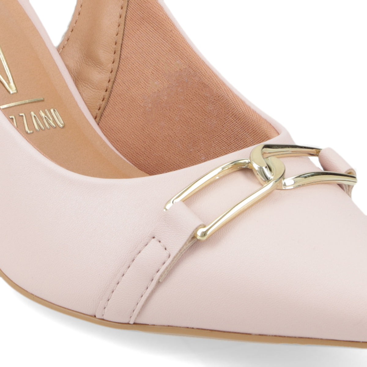 Stiletto Mujer Taco Medio Slingback con Hebilla Rosado Vizzano 35 / Rosado