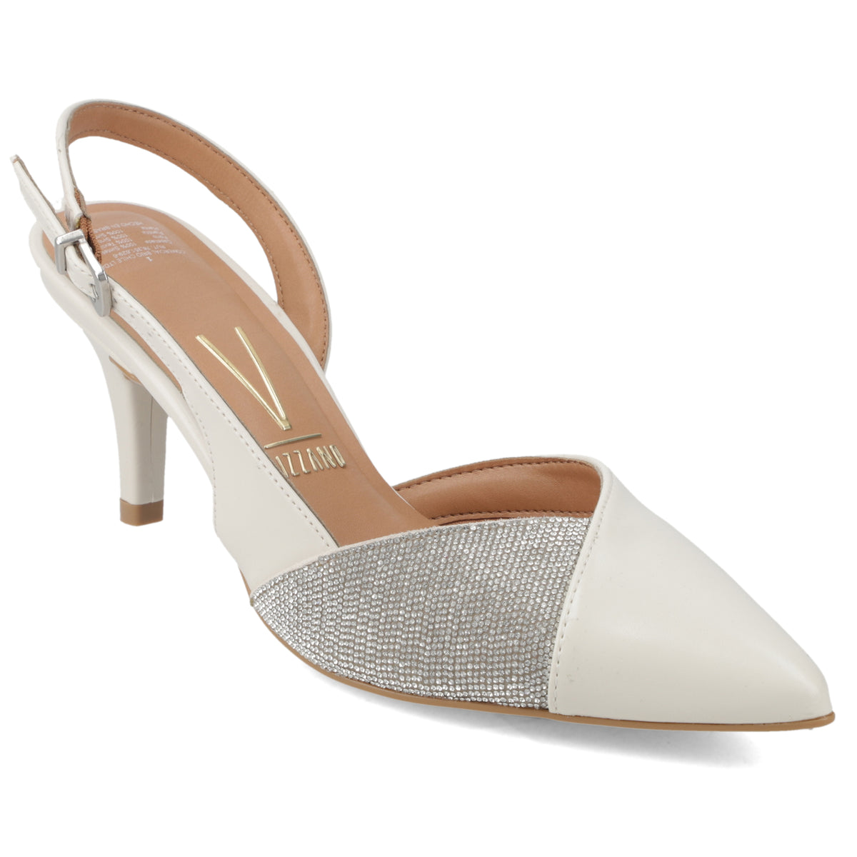 Zapato Mujer Destalonado Bicolor Crema y Plata 35 / Blanco OFF