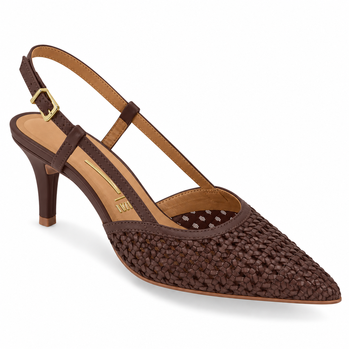 Zapato Mujer Destalonado Tejido Café 34 / Chocolate